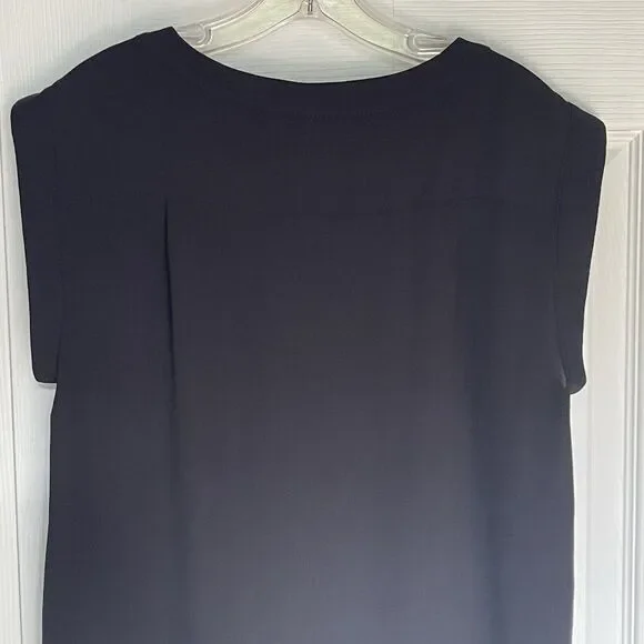 J. Crew Black Scoop Neck Sleeveless Top Women's Size 4 - Picture 6 of 16